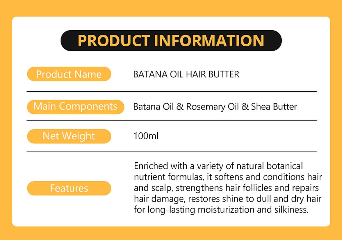 DISAAR Beauty Batana Oil Hair Butter Rosemary Shea Anti-Frizz 100ml