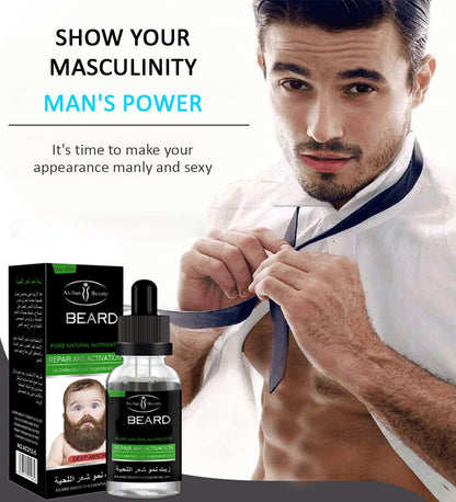 AICHUN BEAUTY Beard Growth Oil Facial Hair Thicker Vitamins 30ml