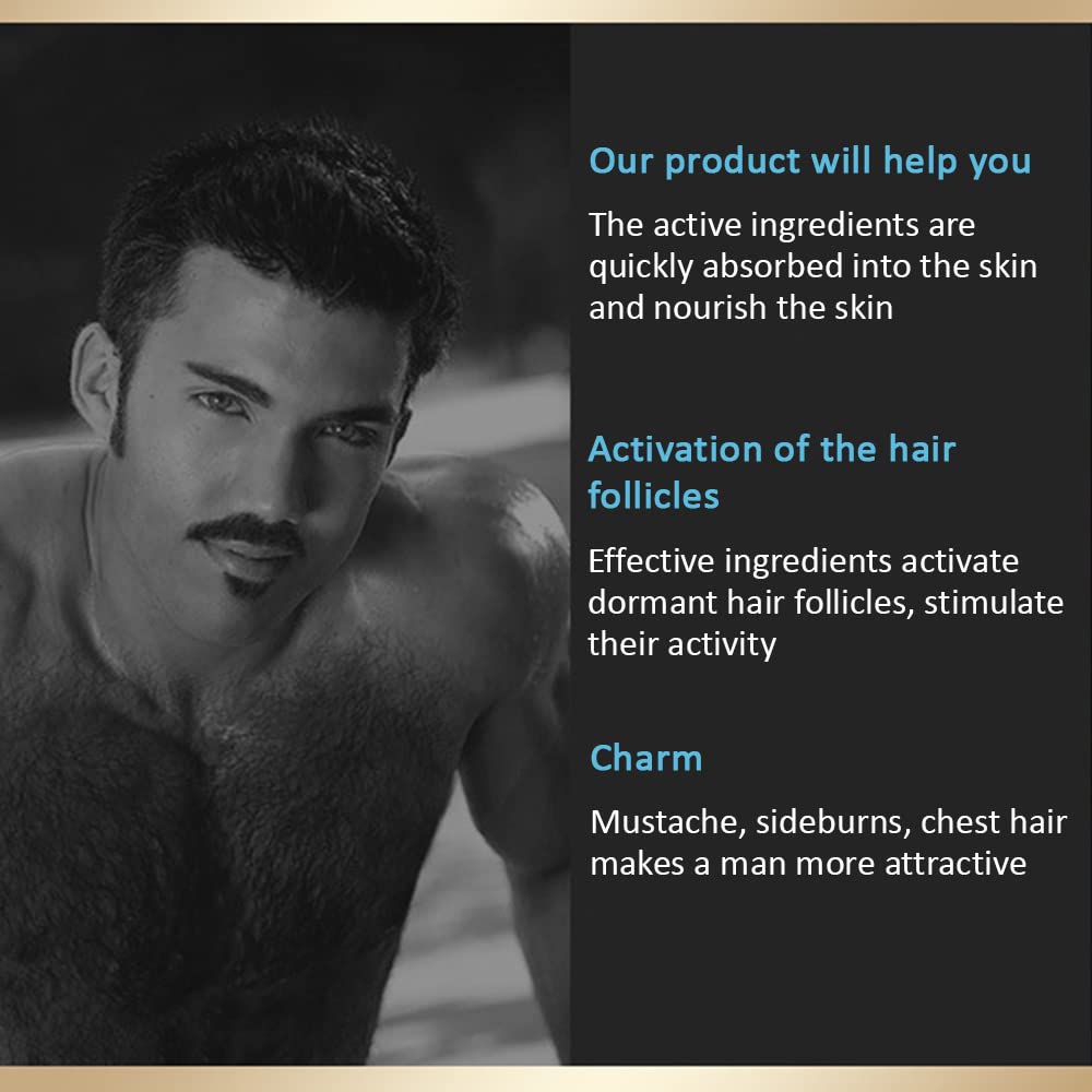 AICHUN BEAUTY Beard Growth Oil Facial Hair Thicker Vitamins 30ml