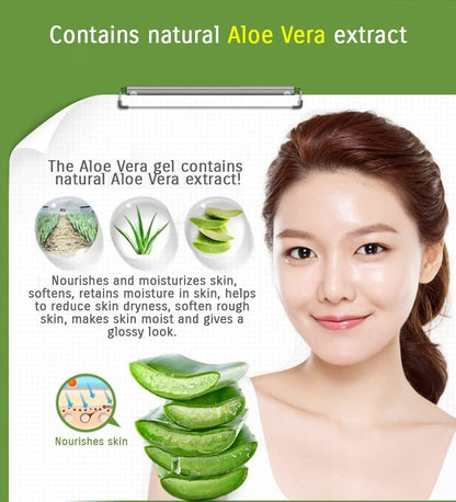 BIOAQUA 92% Aloe Vera Refresh Cream Soft Smooth Silky Skin Natural Extract Moisturizing 50g