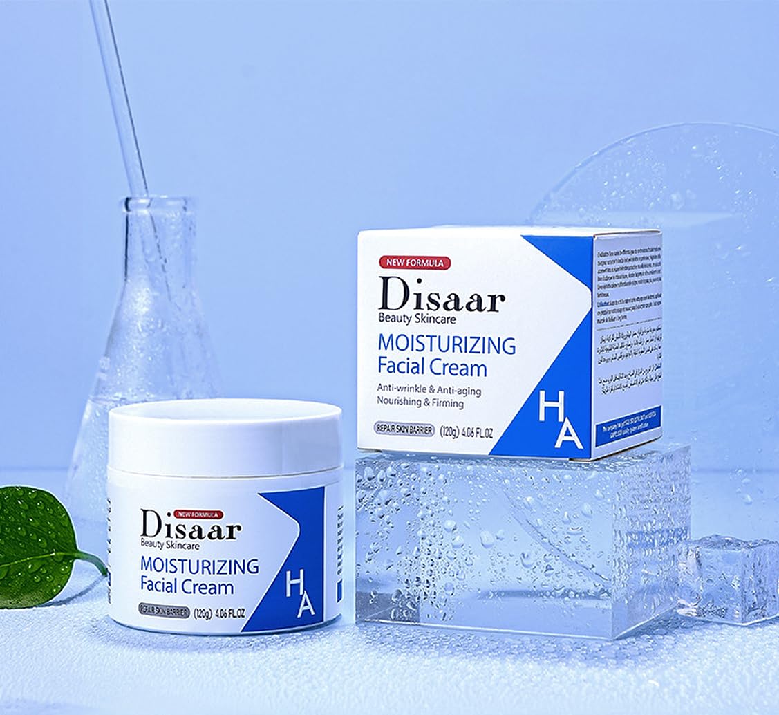 DISAAR Beauty Facial Cream Hyaluronic Acid Ceramide Vitamin E 120g