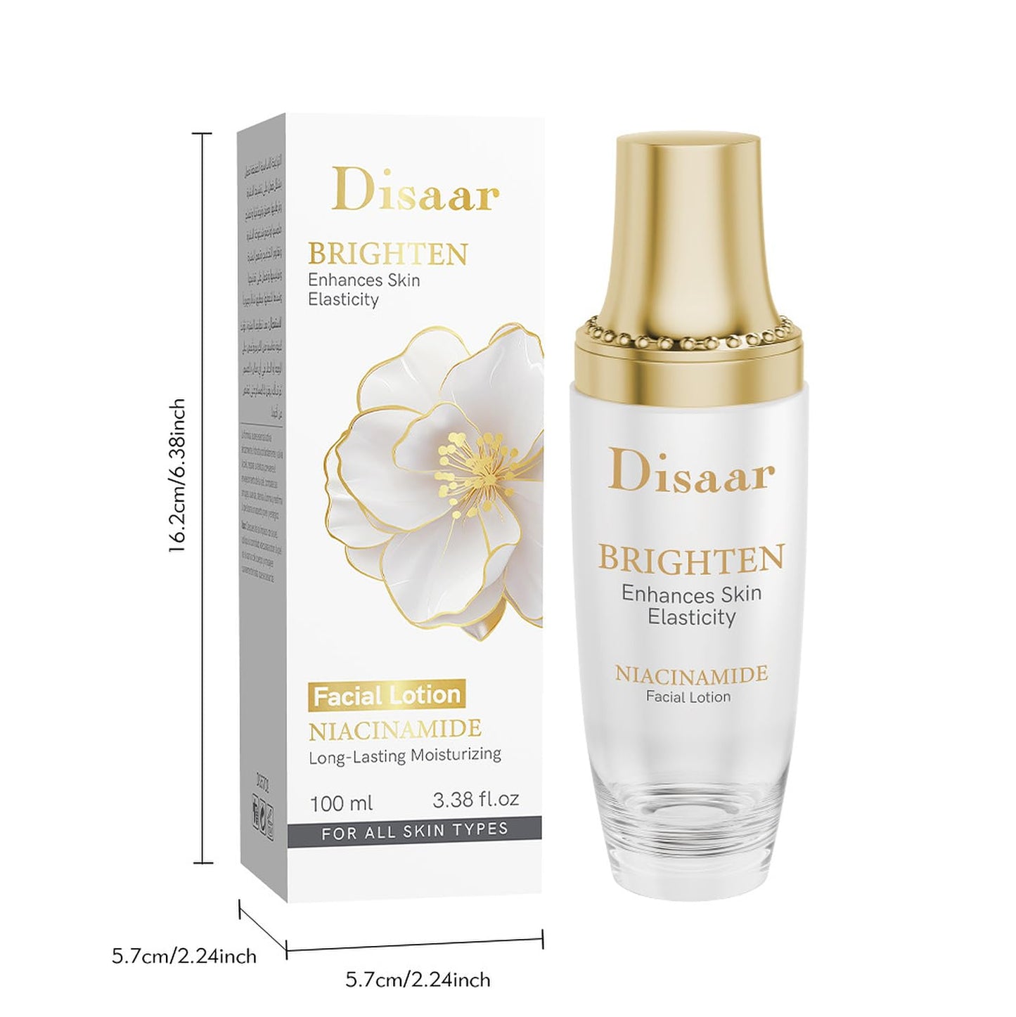 DISAAR Beauty Niacinamide Facial Lotion Elasticity Moisturizing 100ml