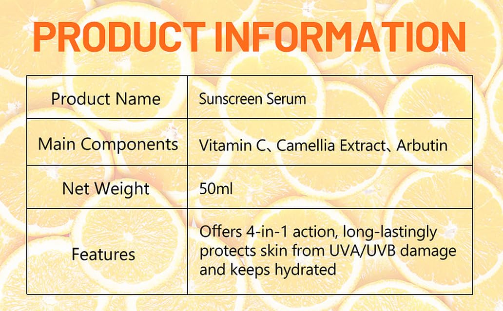 DISAAR BEAUTY Vitamin C Sunscreen Serum SPF 90 Waterproof 8-Hour