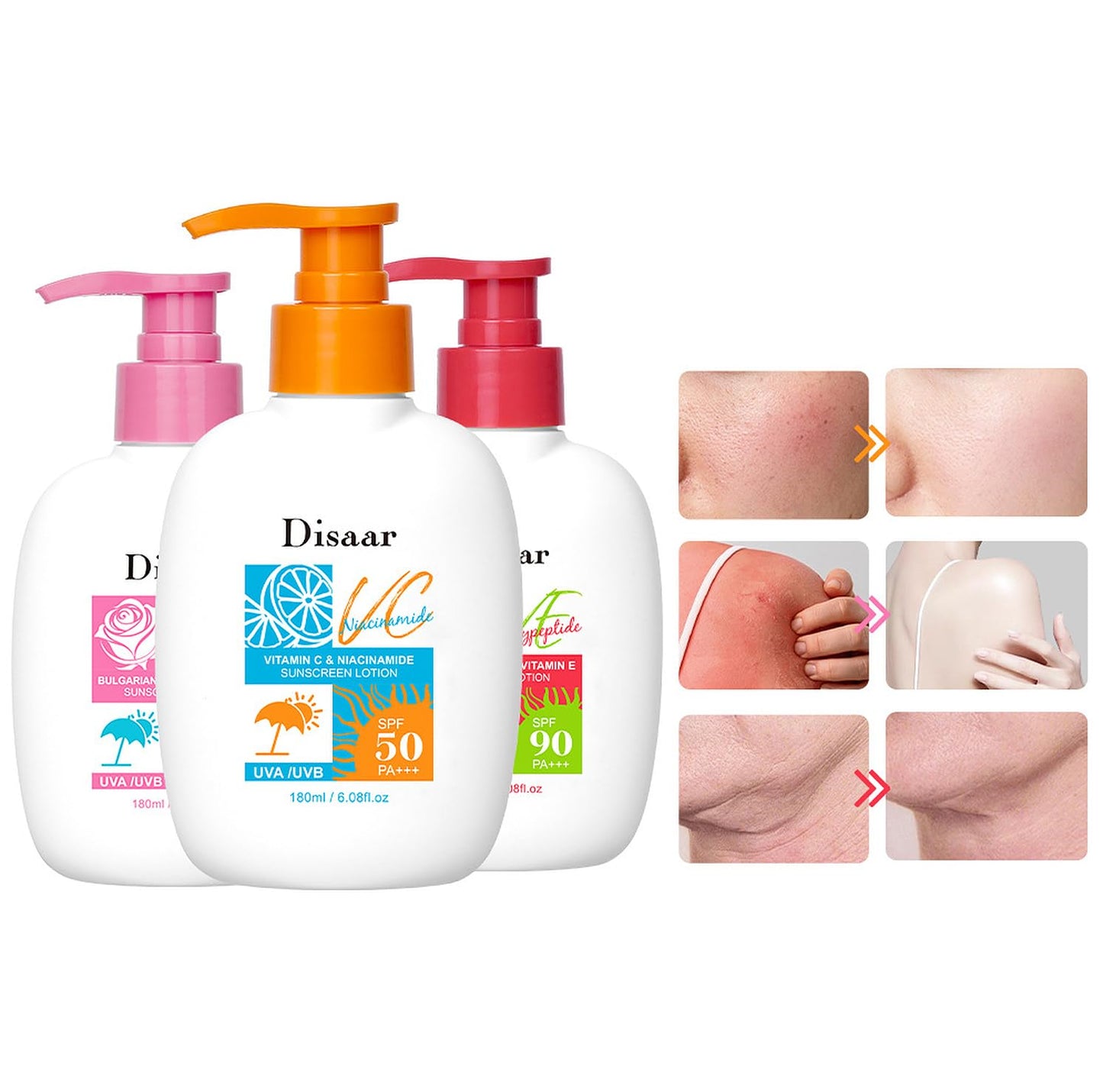 DISAAR BEAUTY Sunscreen Lotion Skin Elasticity 160ml (SPF75)