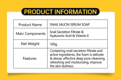 DISAAR Beauty Snail Mucin Soap Purifying Pores Oil Control 100g
