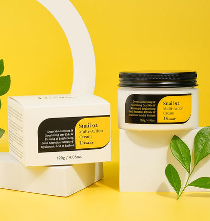 DISAAR BEAUTY Snail Mucin Cream Firming Hyaluronic Retinol 120g