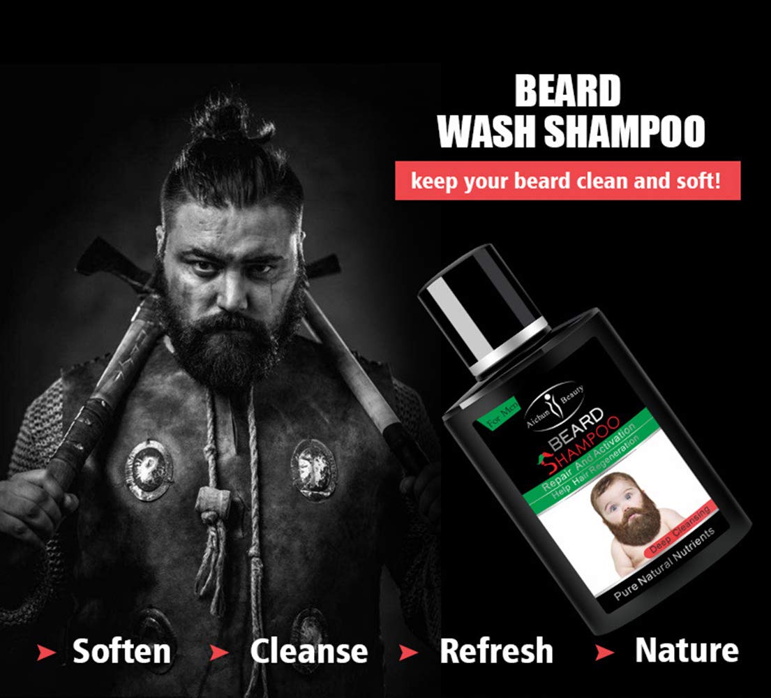 AICHUN BEAUTY Beard Hair Growth Shampoo Repair Vitamins Essence 100ml