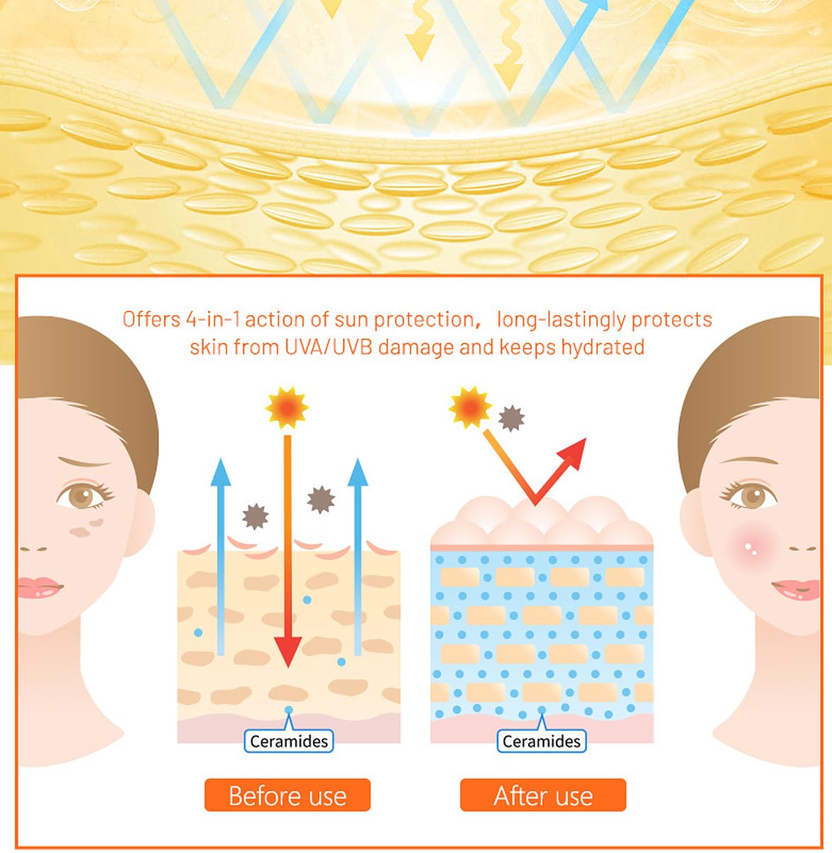 DISAAR BEAUTY Vitamin C Sunscreen Serum SPF 90 Waterproof 8-Hour