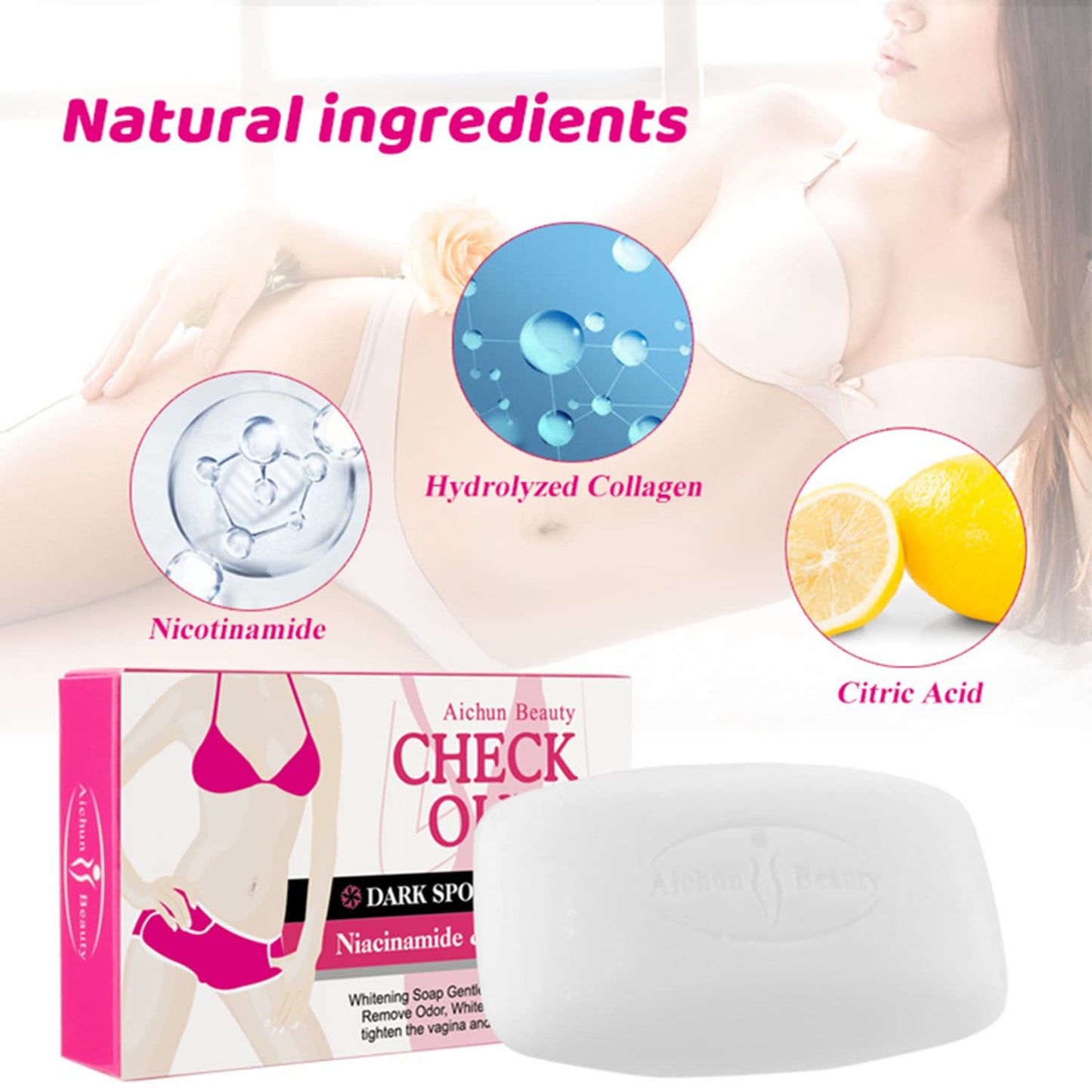 AICHUN BEAUTY Niacinamide Collagen Soap Face & Body 40g