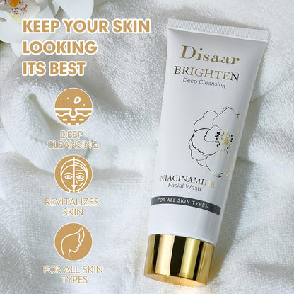 DISAAR BEAUTY Deep Cleansing Facial Wash Niacinamide Amino Acid 120g