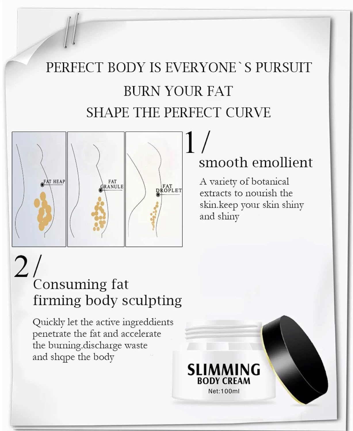 AICHUN BEAUTY Body Firming Cream Non-Irritating 3-Day 100ml