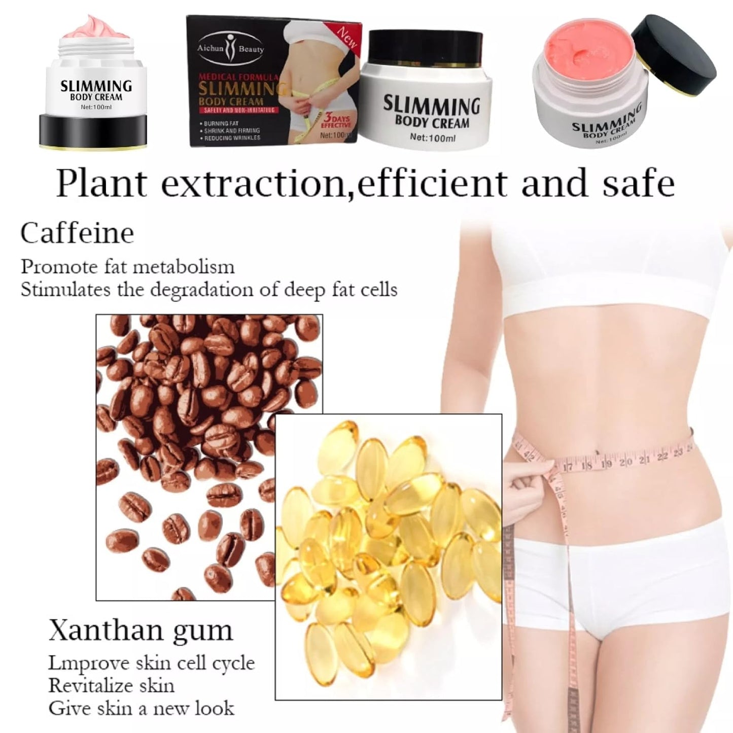 AICHUN BEAUTY Body Firming Cream Non-Irritating 3-Day 100ml