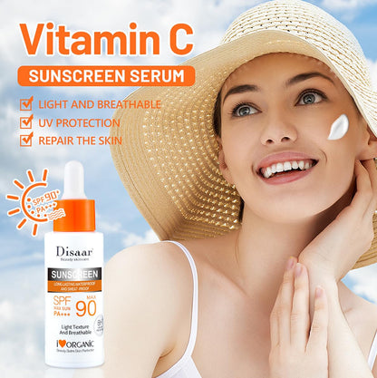 DISAAR BEAUTY Vitamin C Sunscreen Serum SPF 90 Waterproof 8-Hour
