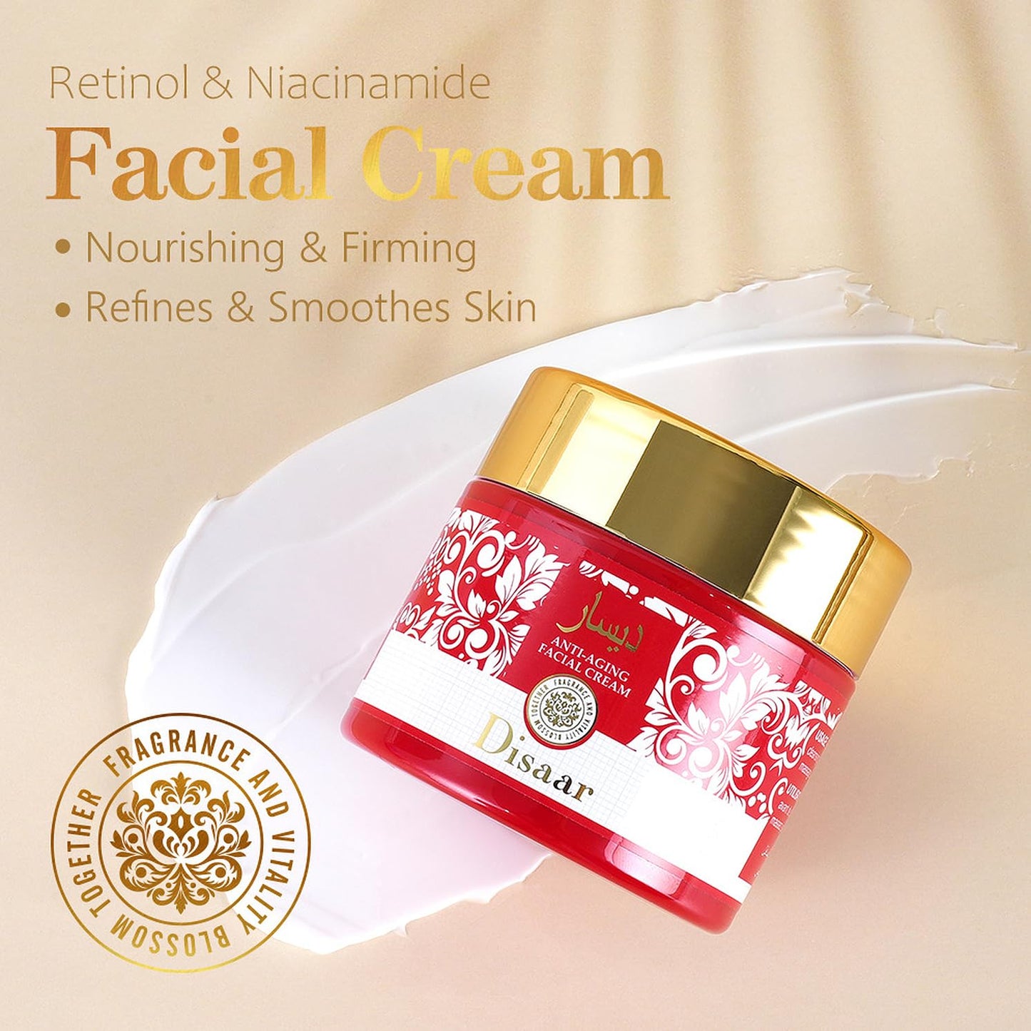 DISAAR BEAUTY Niacinamide Retinol Facial Cream Firming Moisturizing 50g