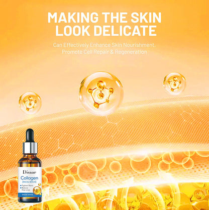 DISAAR BEAUTY Collagen Facial Serum Vitamin E Tighten Pores 30ml