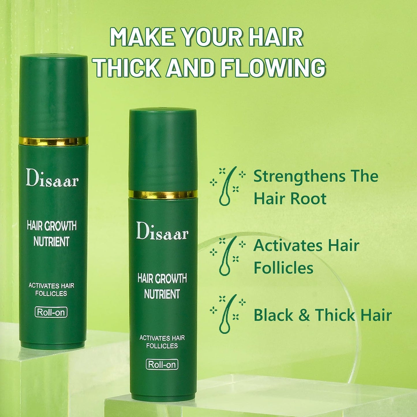 DISAAR BEAUTY Hair Growth Nutrient Follicles Ginseng Castor Oil 20ml