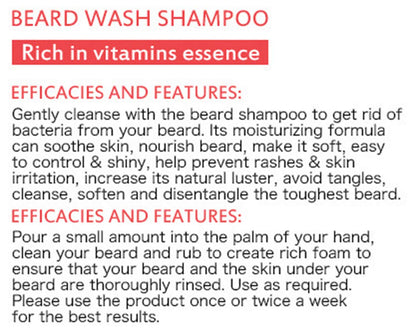 AICHUN BEAUTY Beard Hair Growth Shampoo Repair Vitamins Essence 100ml