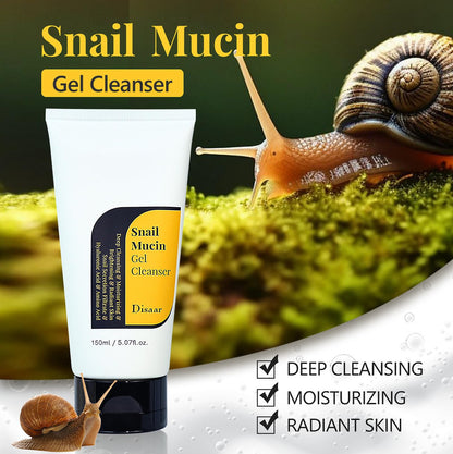 DISAAR BEAUTY Snail Mucin Gel Cleanser Hyaluronic Acid 150ml
