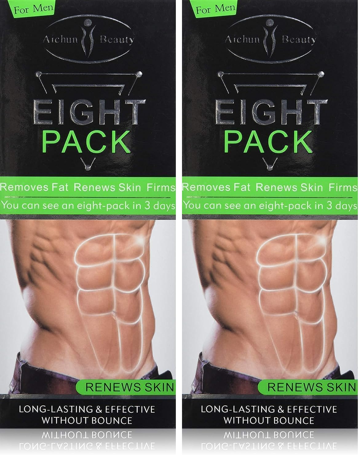AICHUN BEAUTY Eight Pack For Men Strong Waist Manly Torso Smooth Lines Press Fitness Belly Burning Muscle Fat Remove Renews Skin Weight Loss Slimming Cream 170g