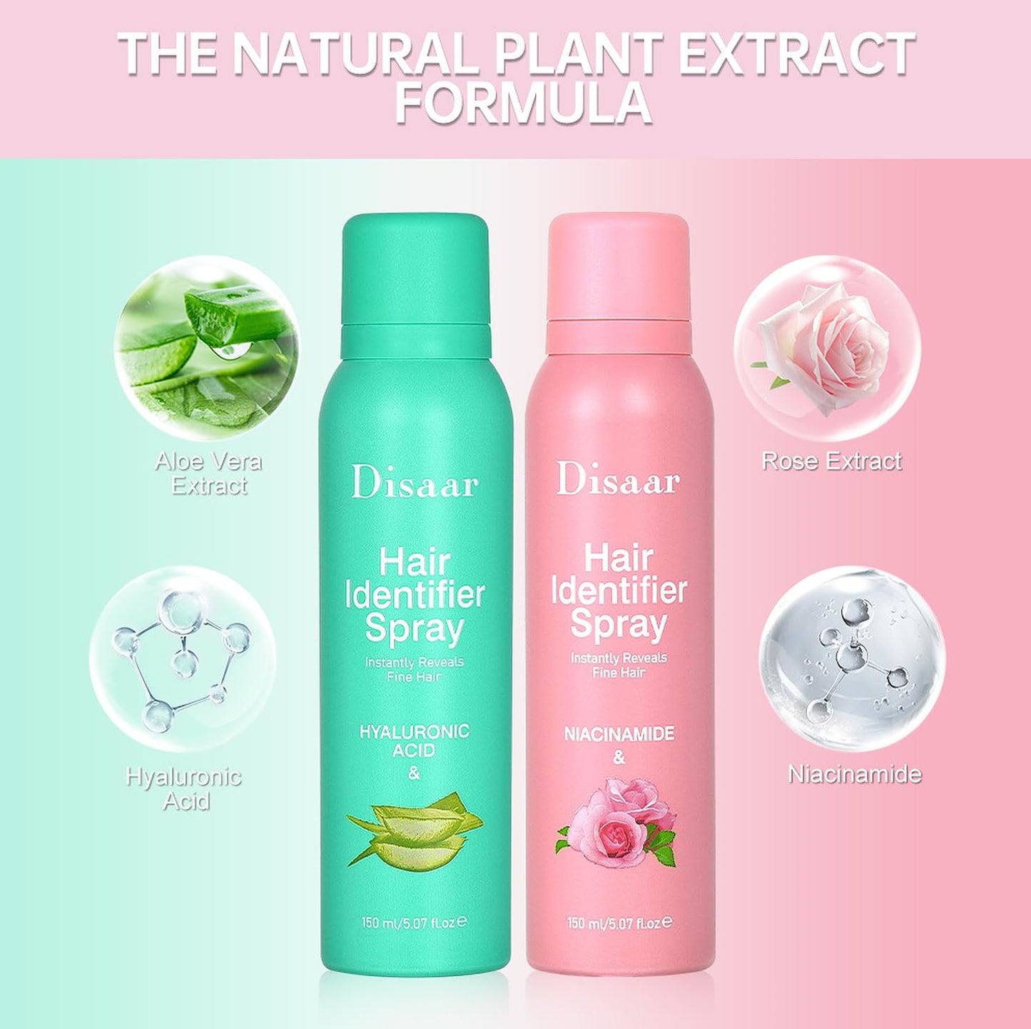 DISAAR Beauty Hair Identifier Spray Hyaluronic Acid Aloe 150ml (Aloe)
