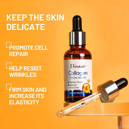 DISAAR BEAUTY Collagen Facial Serum Vitamin E Tighten Pores 30ml