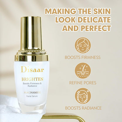 DISAAR BEAUTY Niacinamide Facial Serum Refine Pores Radiance 30ml