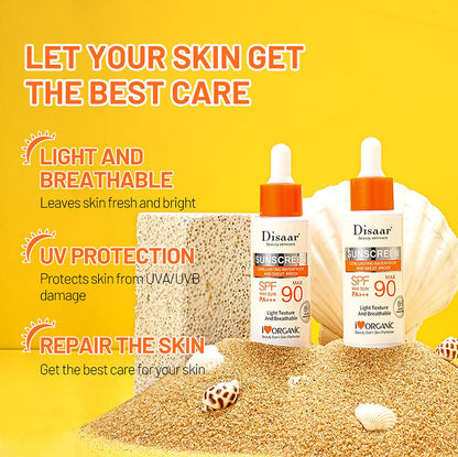 DISAAR BEAUTY Vitamin C Sunscreen Serum SPF 90 Waterproof 8-Hour