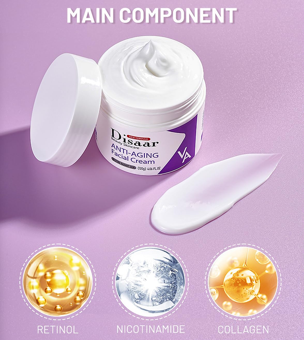 DISAAR Beauty Anti-Aging Facial Cream Rejuvenate Moisturizing Repair 120g