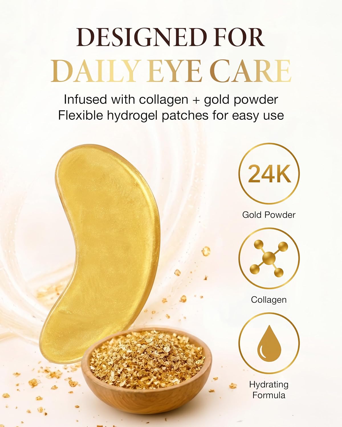 AICHUN BEAUTY 24K Gold Collagen Eye Mask Patches 20 Pack