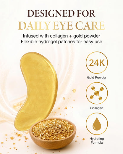AICHUN BEAUTY 24K Gold Collagen Eye Mask Patches 20 Pack