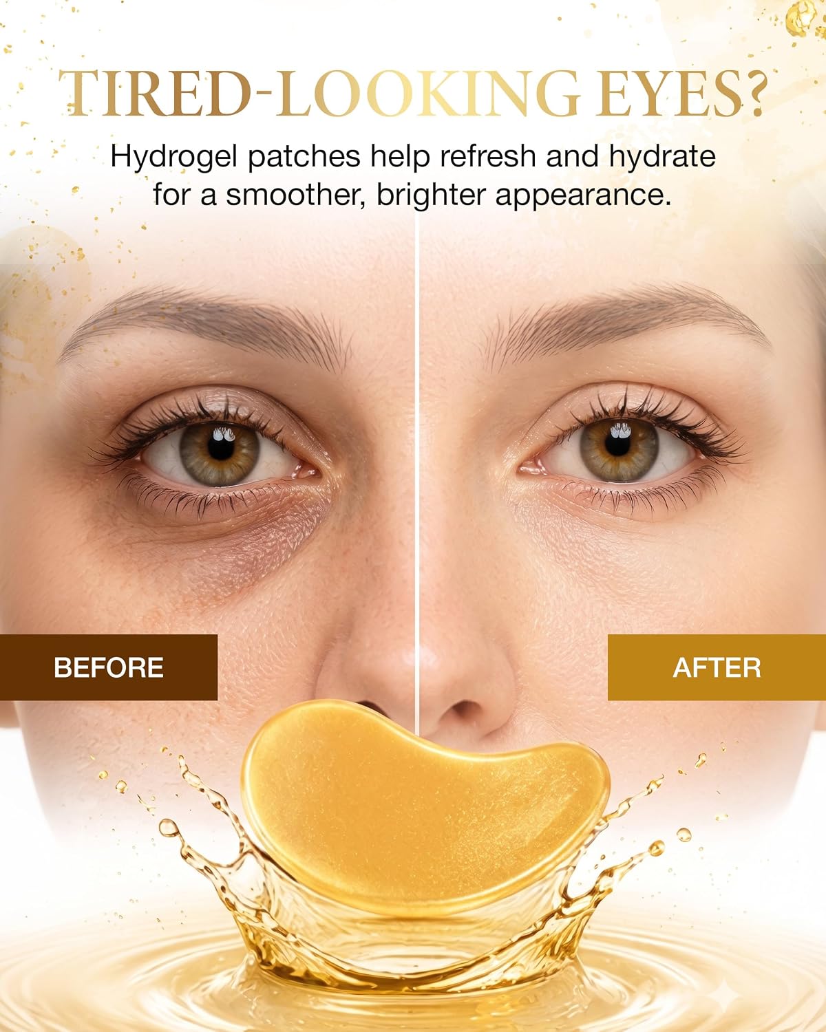 AICHUN BEAUTY 24K Gold Collagen Eye Mask Patches 20 Pack