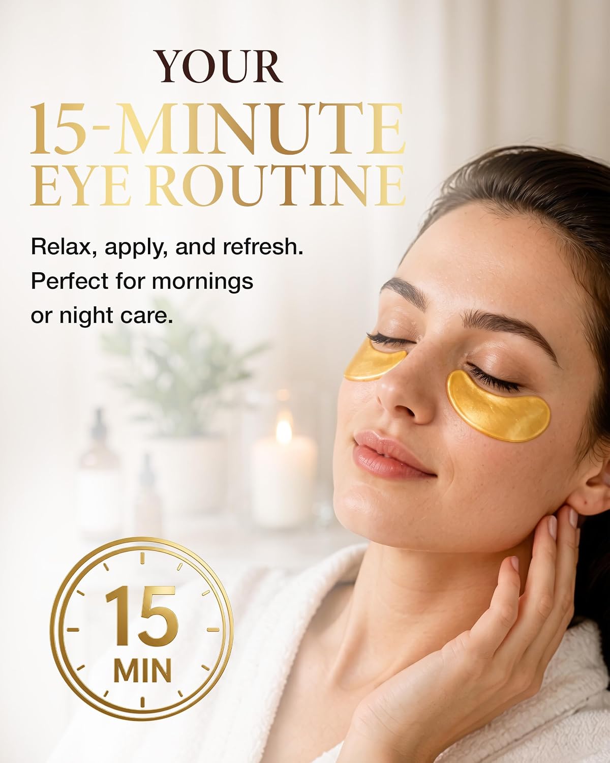 AICHUN BEAUTY 24K Gold Collagen Eye Mask Patches 20 Pack