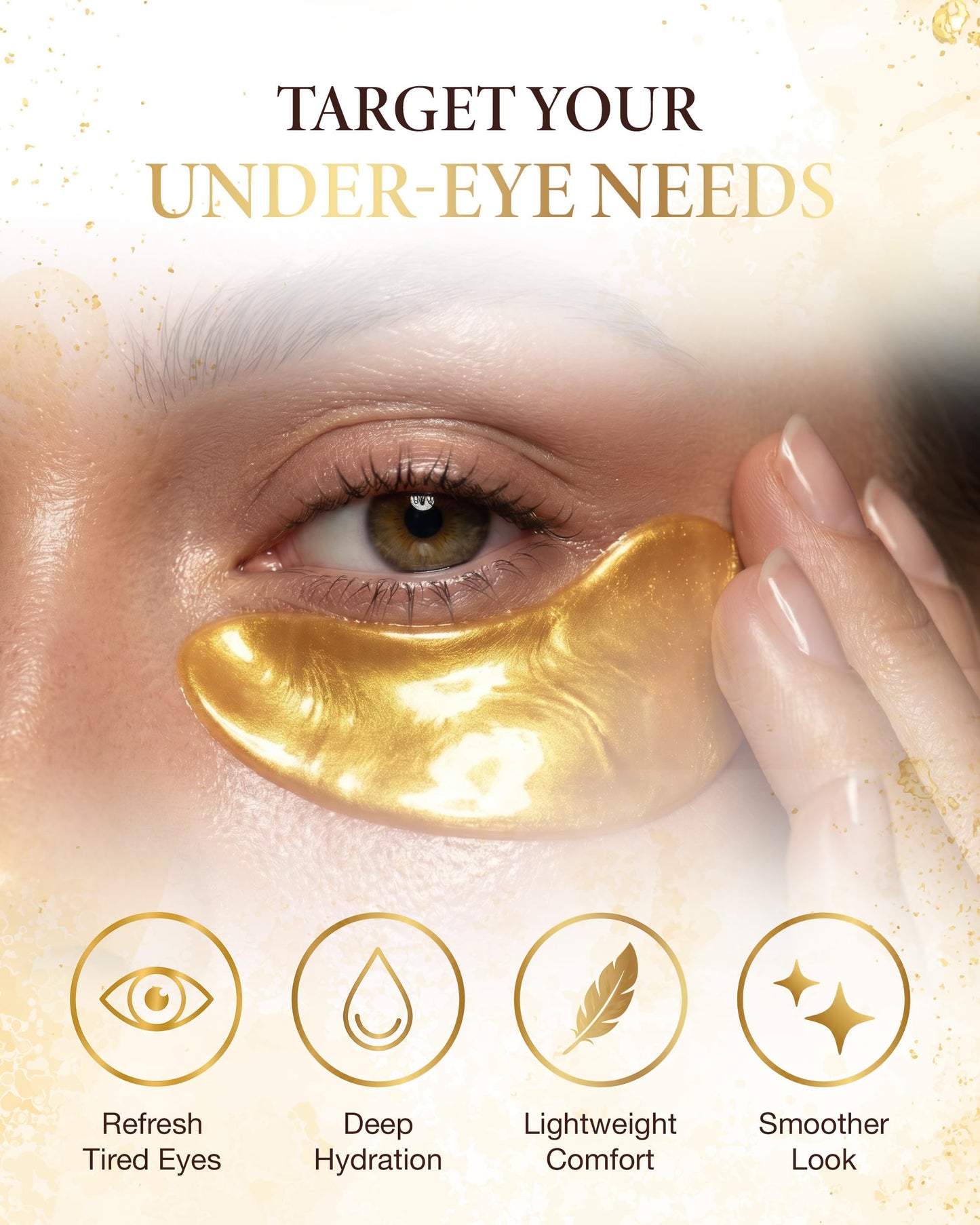 AICHUN BEAUTY 24K Gold Collagen Eye Mask Patches 20 Pack