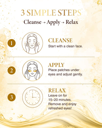 AICHUN BEAUTY 24K Gold Collagen Eye Mask Patches 20 Pack