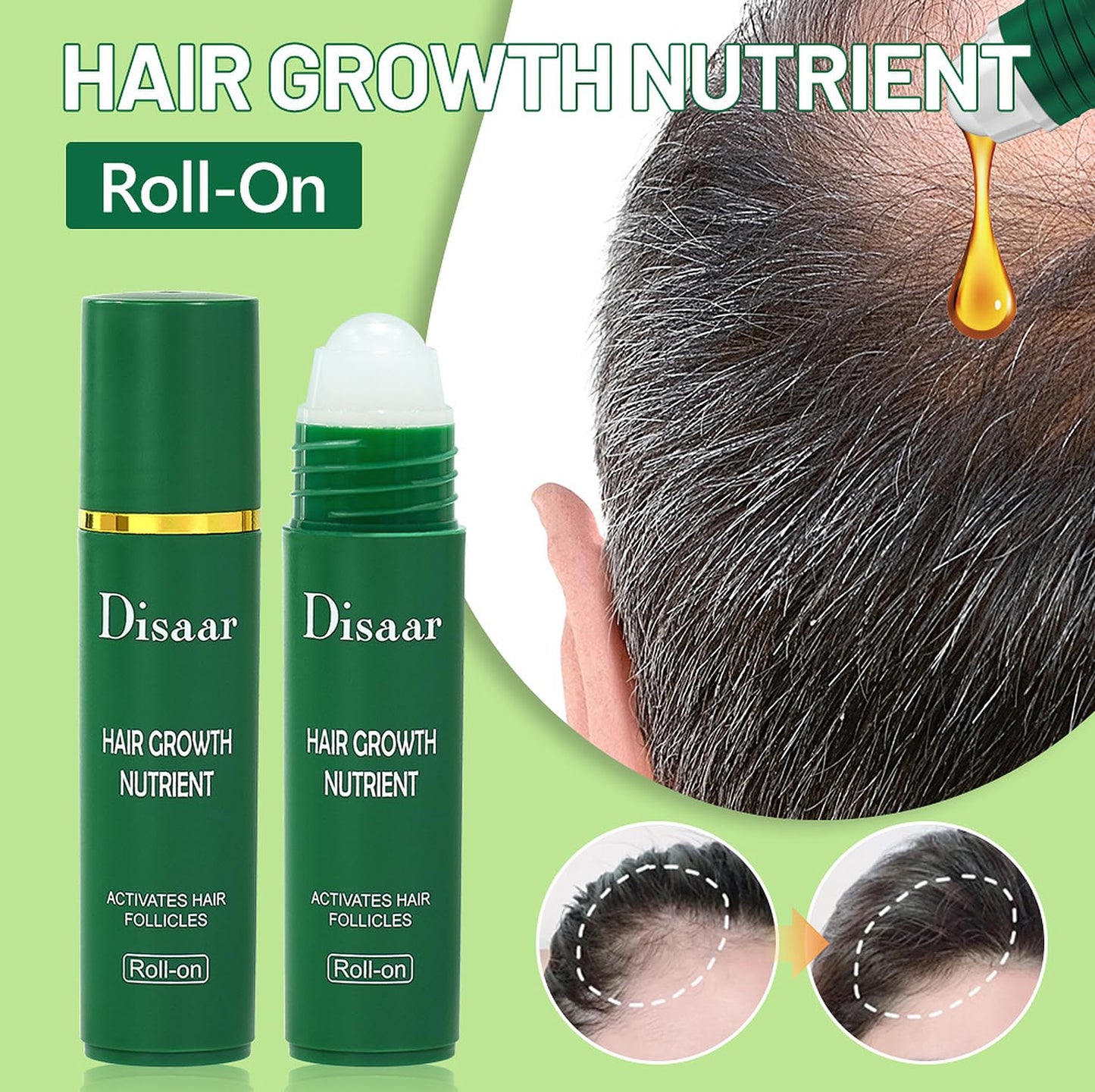 DISAAR BEAUTY Hair Growth Nutrient Follicles Ginseng Castor Oil 20ml