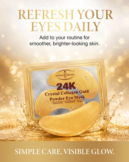 AICHUN BEAUTY 24K Gold Collagen Eye Mask Patches 20 Pack