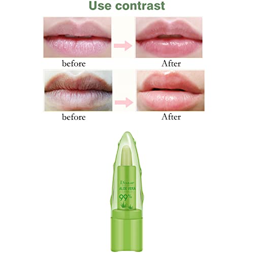 DISAAR BEAUTY 99% Aloe Vera Moisturizing Lipstick Lip Balm Lines Desalinating Nature Health Tasteless 10g