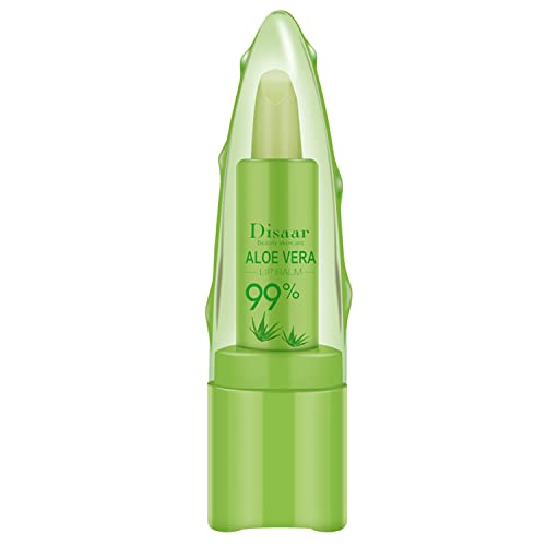 DISAAR BEAUTY 99% Aloe Vera Moisturizing Lipstick Lip Balm Lines Desalinating Nature Health Tasteless 10g