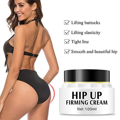 AICHUN BEAUTY Hip Up Firming Cream Non-Irritating Lifting Shaping Promote Growth 3 Days Effective 100ml 3.4oz
