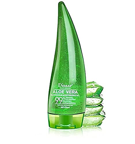 DISAAR Beauty Aloe Vera 99% Essence Soothing Gel Cream Liquid High Moisturizing After-sun Repair Oil Control Acne Very Mild 260ml