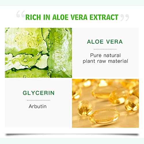 DISAAR BEAUTY Aloe Vera Essence Face Serum Soothing Anti-Acne Anti-Allergy Anti-Oxidation Minimize Pores 30ml/1.01fl.oz