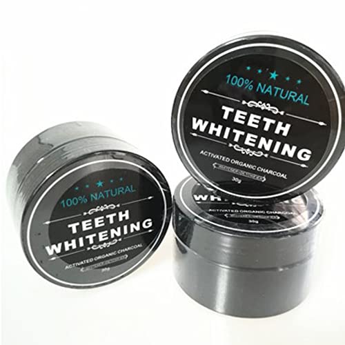 AICHUN BEAUTY Teeth Powder Organic Activated Charcoal Natural Food Grade Freshen Breath Safe On Sensitive Tooth Gum Gently Brush 30G