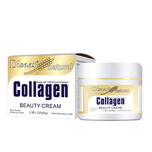 DISAAR BEAUTY Collagen Cream Forehead Neck Lines Smile Wrinkles Facial Spots Dry Skin Weak Muscules Improve Your Face 80g
