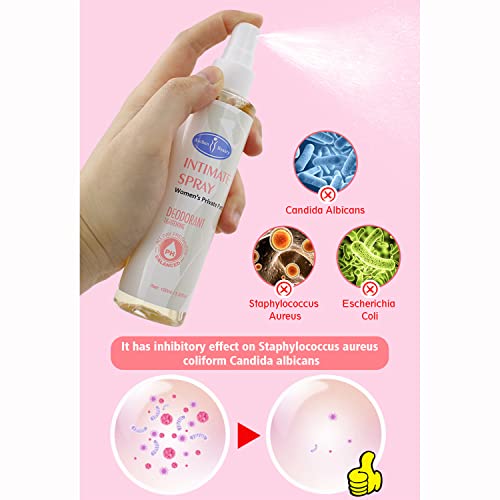 AICHUN BEAUTY Intimate Spray Deodorant Armpits Feet Tightening Vagina PH Balanced Private Part Eliminate Odor Feel Fresh Body 100ml / 3.38fl.oz