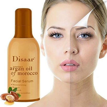 DISAAR BEAUTY Face Serum Argan Oil Of Marocco Repair Moisturizing Blemish Anti Wrinkles Facial Skin Care Renwing+ Super Formula 80g