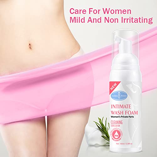 AICHUN BEAUTY Wash Foam Ultra Gently Cleaning Sterilization Vaginal PH Balanced Women's Private Parts Removing Odor 100ml / 3.38fl.oz