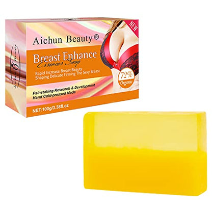 AICHUN BEAUTY Breast Enhance Essence Soap Shaping Firming Chest Lifting Enhancement Restores Softness Plant-Based Organic 72% 100g/3.38fl.oz