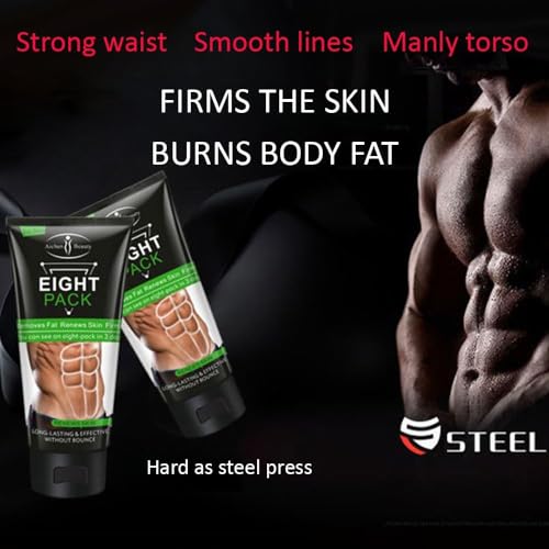 AICHUN BEAUTY Eight Pack For Men Strong Waist Manly Torso Smooth Lines Press Fitness Belly Burning Muscle Fat Remove Renews Skin Weight Loss Slimming Cream 170g