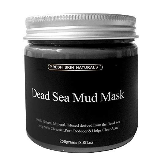 DISAAR BEAUTY Dead Sea Mud Mask for Face and Body Deep Pore Cleansing, Acne Treatment, Anti Aging and Anti Wrinkle, Organic Natural Facial Mask for Smoother and Softer Skin (250g./8.8oz.)