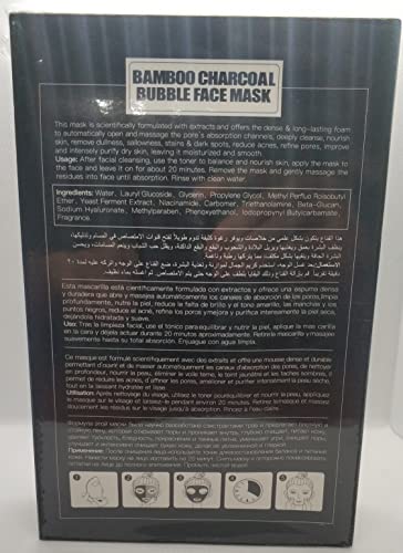 AICHUN BEAUTY Pore Spa Bamboo Charcoal Bubble Face Mask Deep Cleaning Foam Oil Control Exfoliation Anti Acne Facial Skincare 25ml / 0.88fl.oz (8 PACK)